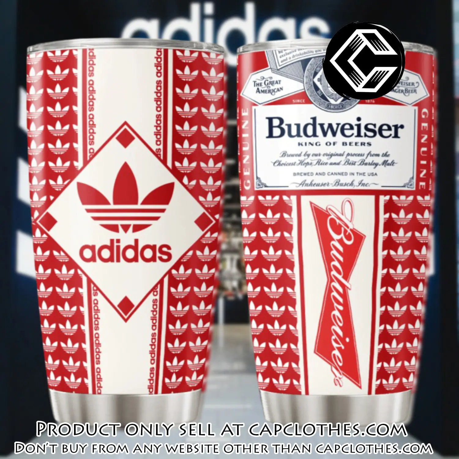 Adidas budweiser stainless steel tumbler 20oz30oz cc5826436